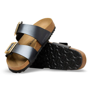 Birkenstock Syndey Luxe Buckle (N) - Metallic Black
