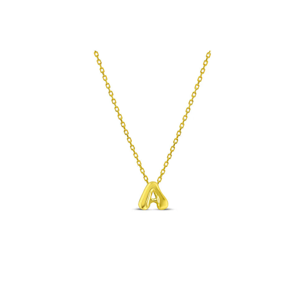 Stia Bubble Loveable Initial Necklace