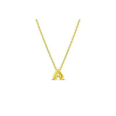Stia Bubble Loveable Initial Necklace