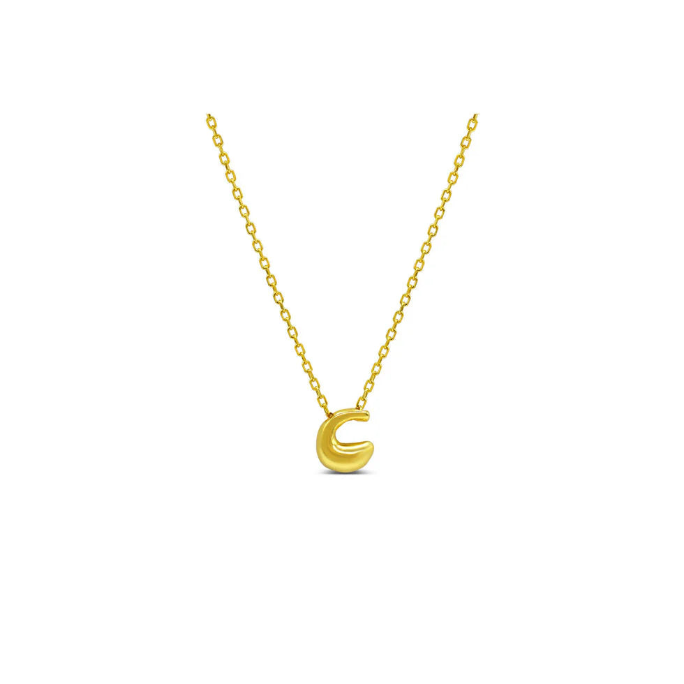 Stia Bubble Loveable Initial Necklace