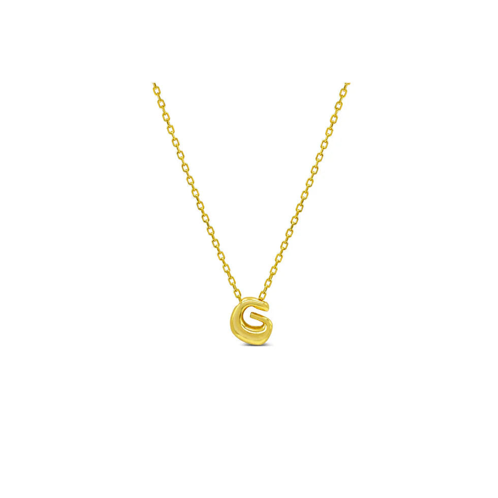 Stia Bubble Loveable Initial Necklace