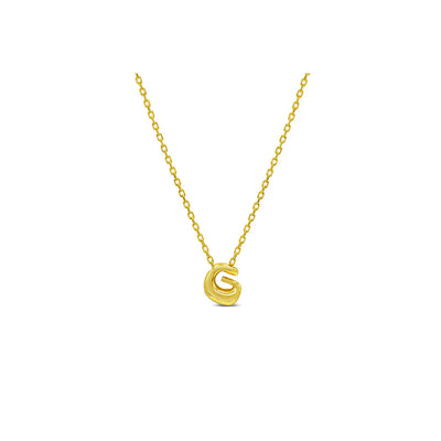 Stia Bubble Loveable Initial Necklace