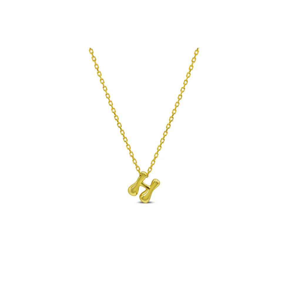 Stia Bubble Loveable Initial Necklace