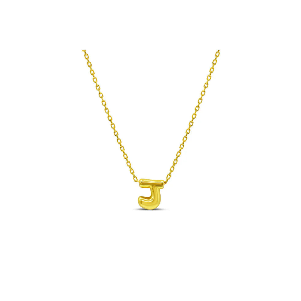 Stia Bubble Loveable Initial Necklace