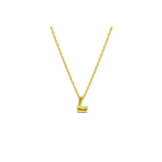 Stia Bubble Loveable Initial Necklace