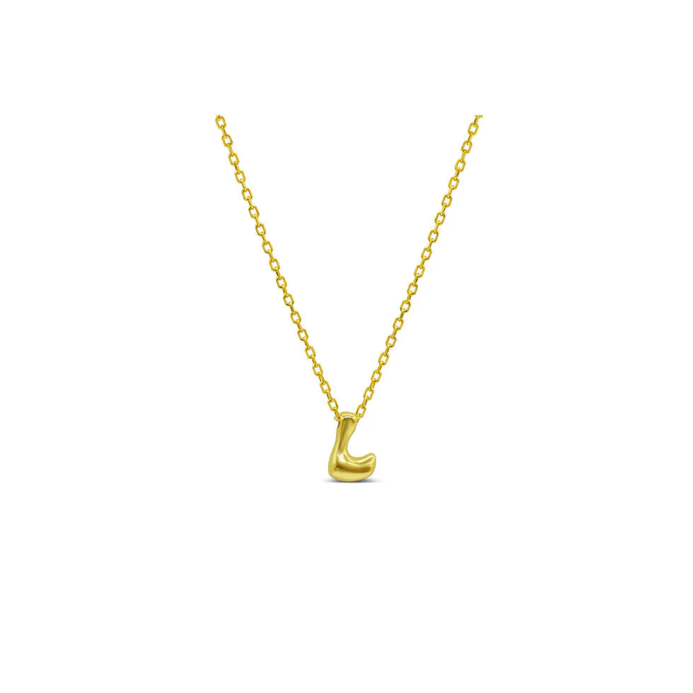 Stia Bubble Loveable Initial Necklace