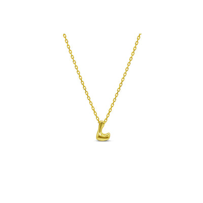 Stia Bubble Loveable Initial Necklace