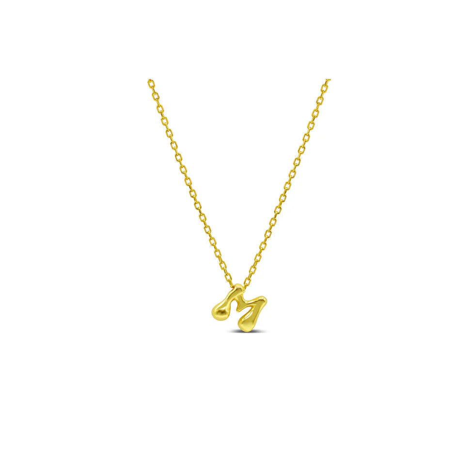 Stia Bubble Loveable Initial Necklace