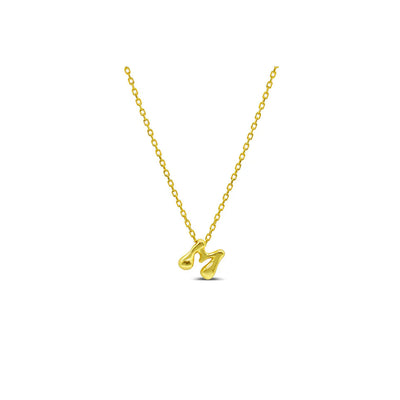Stia Bubble Loveable Initial Necklace