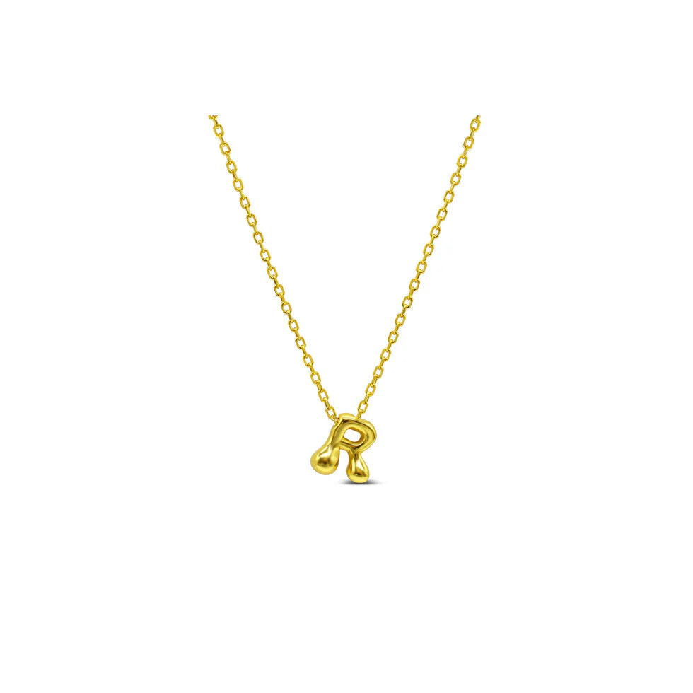 Stia Bubble Loveable Initial Necklace