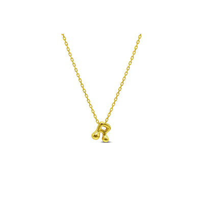 Stia Bubble Loveable Initial Necklace