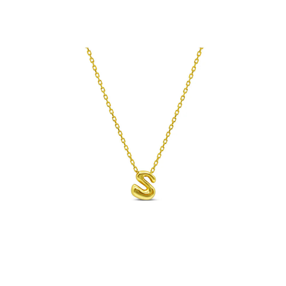 Stia Bubble Loveable Initial Necklace