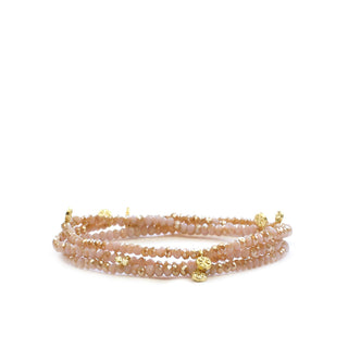 Mini Disc Stretch Wrap Bracelet or Necklace