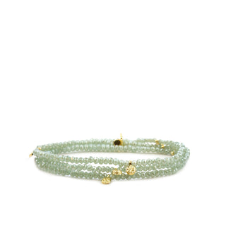 Mini Disc Stretch Wrap Bracelet or Necklace
