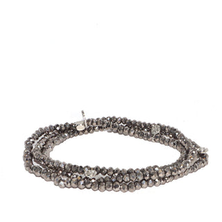 Mini Disc Stretch Wrap Bracelet or Necklace