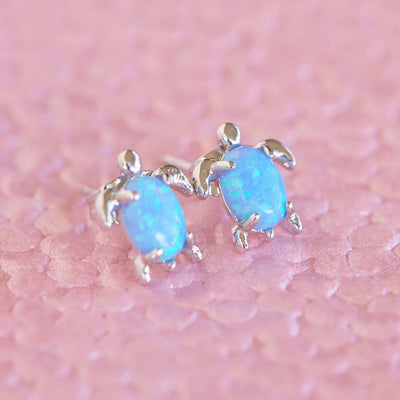 Pura Vida Opal Sea Turtle Earrings