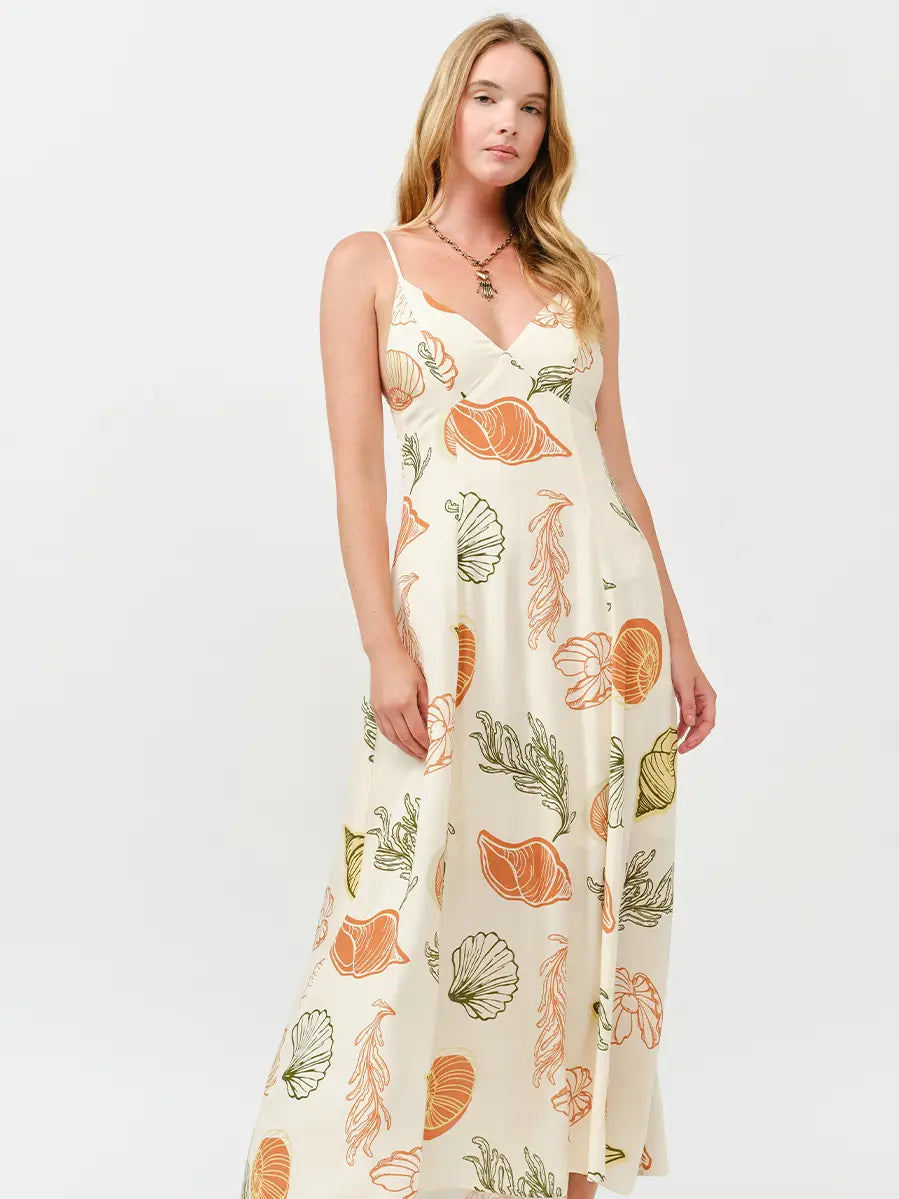 Fall Tropical Maxi Dress