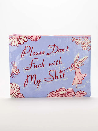Blue Q Recycled Zipper Pouch
