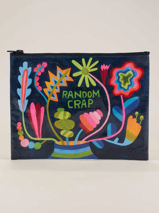 Blue Q Recycled Zipper Pouch