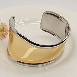 Two Tone Color Cuff Bracelet