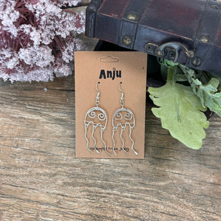 Silver Plated Earrings - Jellyfish