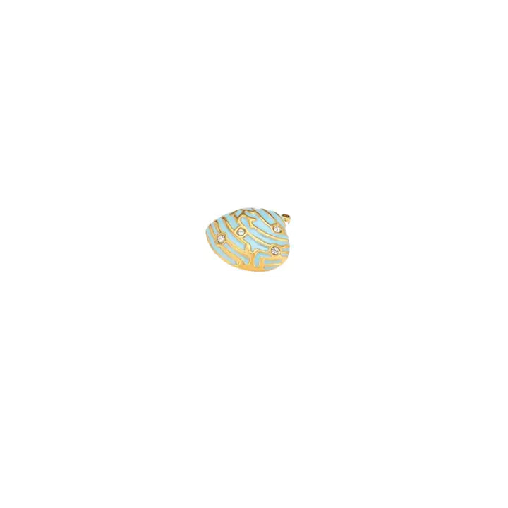 Blue Diamond Shell Charm