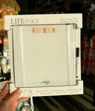 Custom Beach Glass Dry Erase Board 8x8
