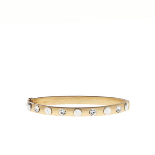 Mixed Nailhead Gemstone Bangle