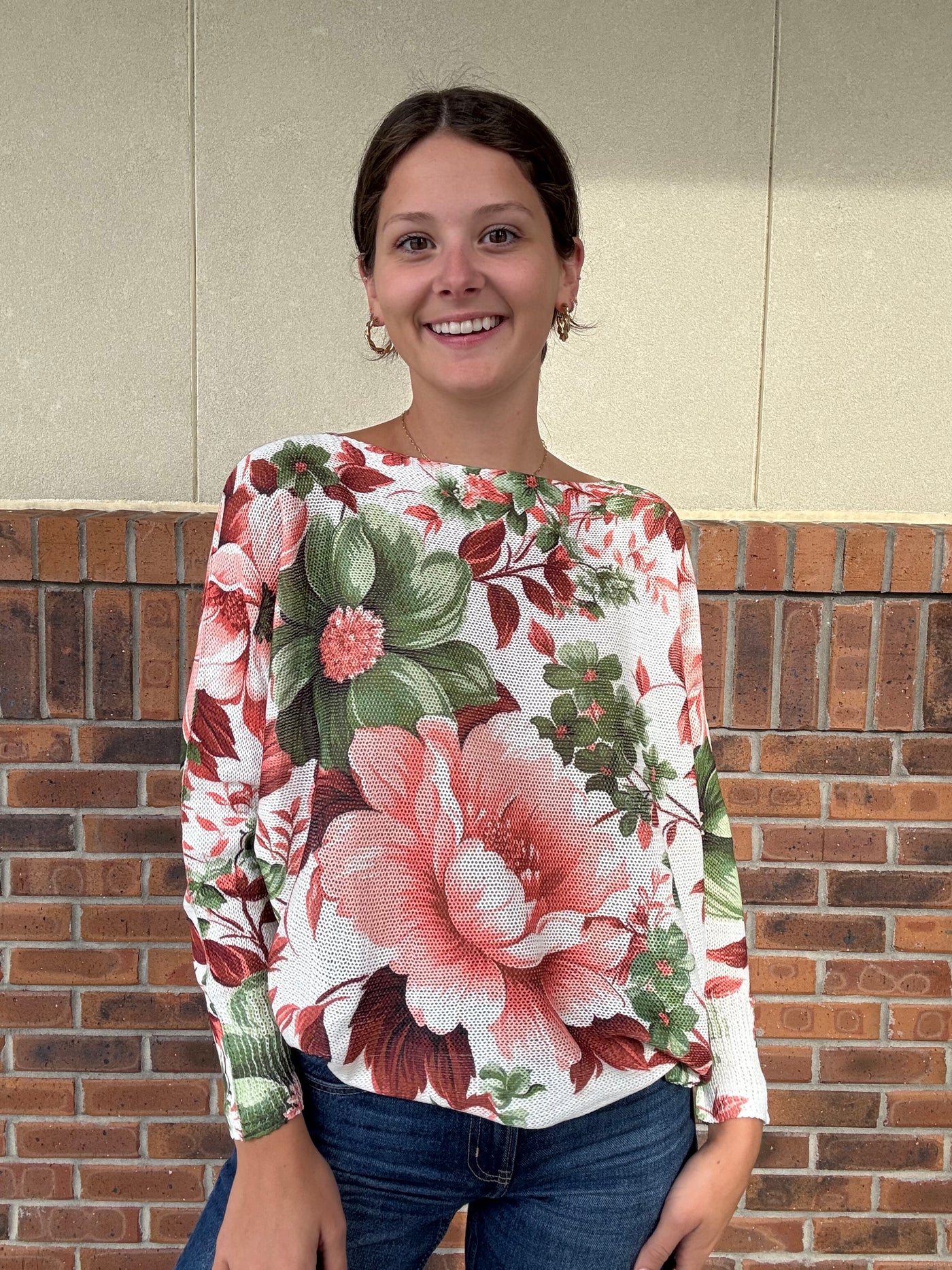 Fallin' Flowers One Size Sweater