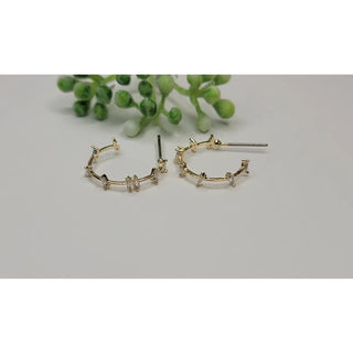 Cz Fun Hoop Earrings