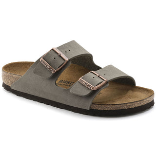 Birkenstocks Arizona Birkibuc (Narrow) - Stone