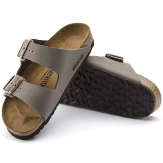 Birkenstocks Arizona Birkibuc (Narrow) - Stone