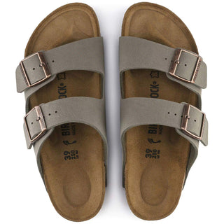 Birkenstocks Arizona Birkibuc (Narrow) - Stone