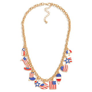 Patriotic Charm Necklace