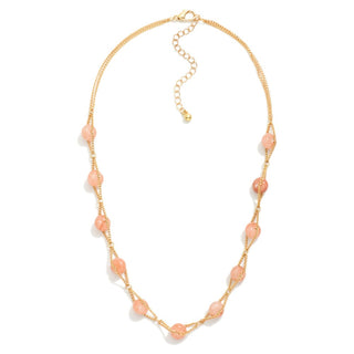 Chain Link & Stone Necklace