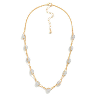 Chain Link & Stone Necklace