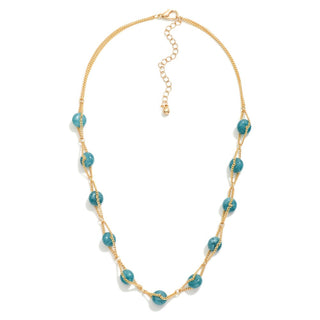 Chain Link & Stone Necklace