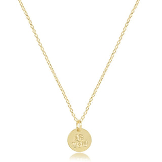 Enewton 16" Be You Small Disc Gold Necklace
