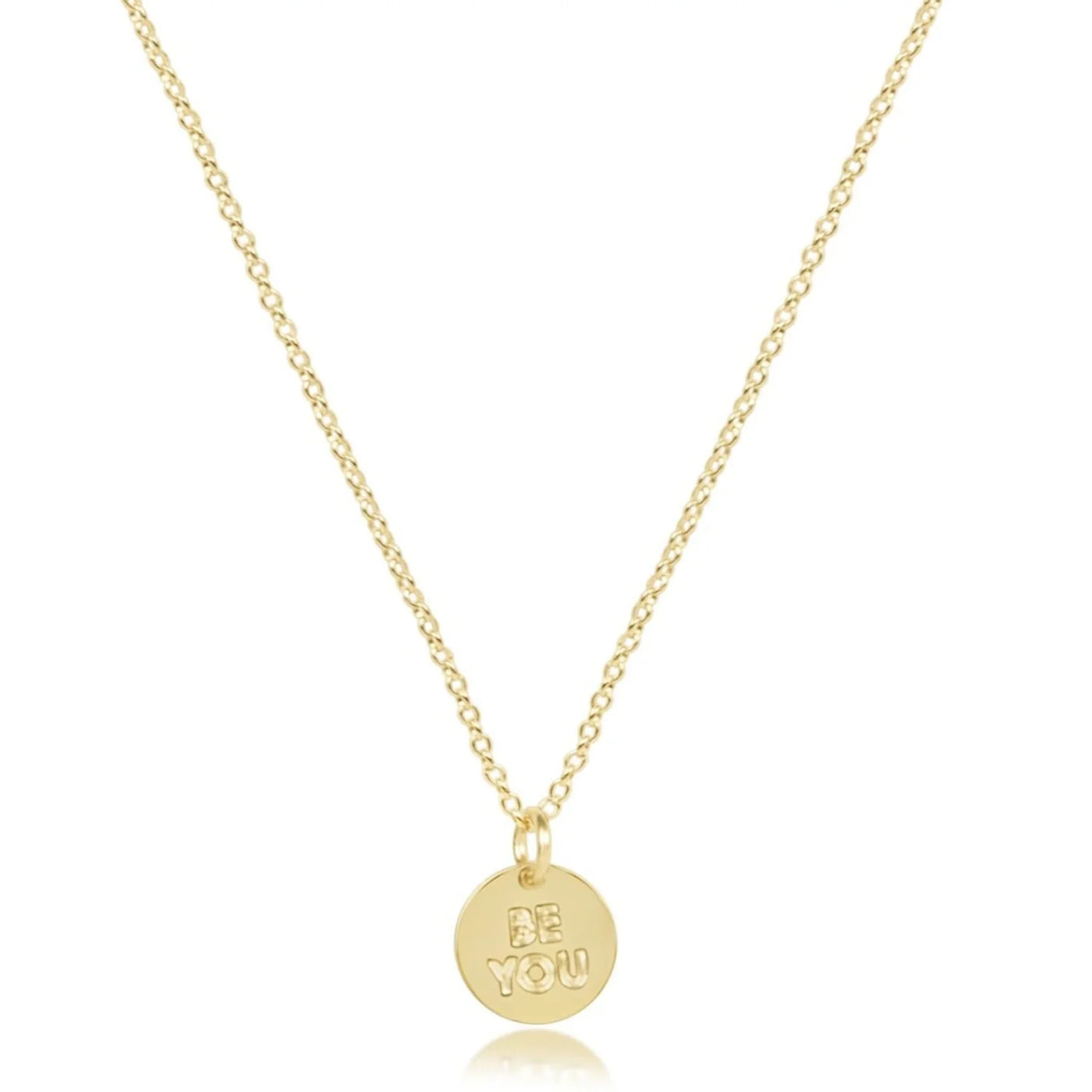 Enewton 16" Be You Small Disc Gold Necklace