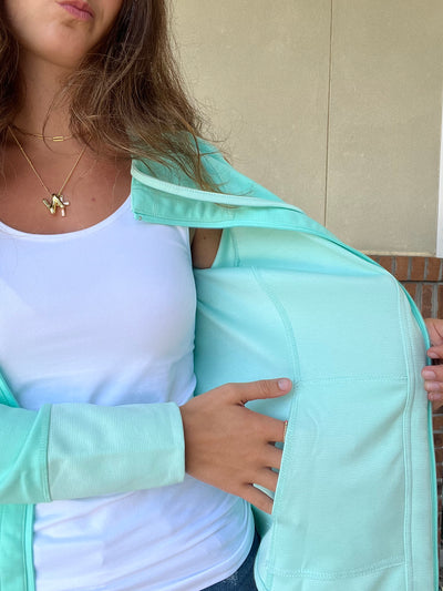 LuLu B Seafoam Reversible Jacket