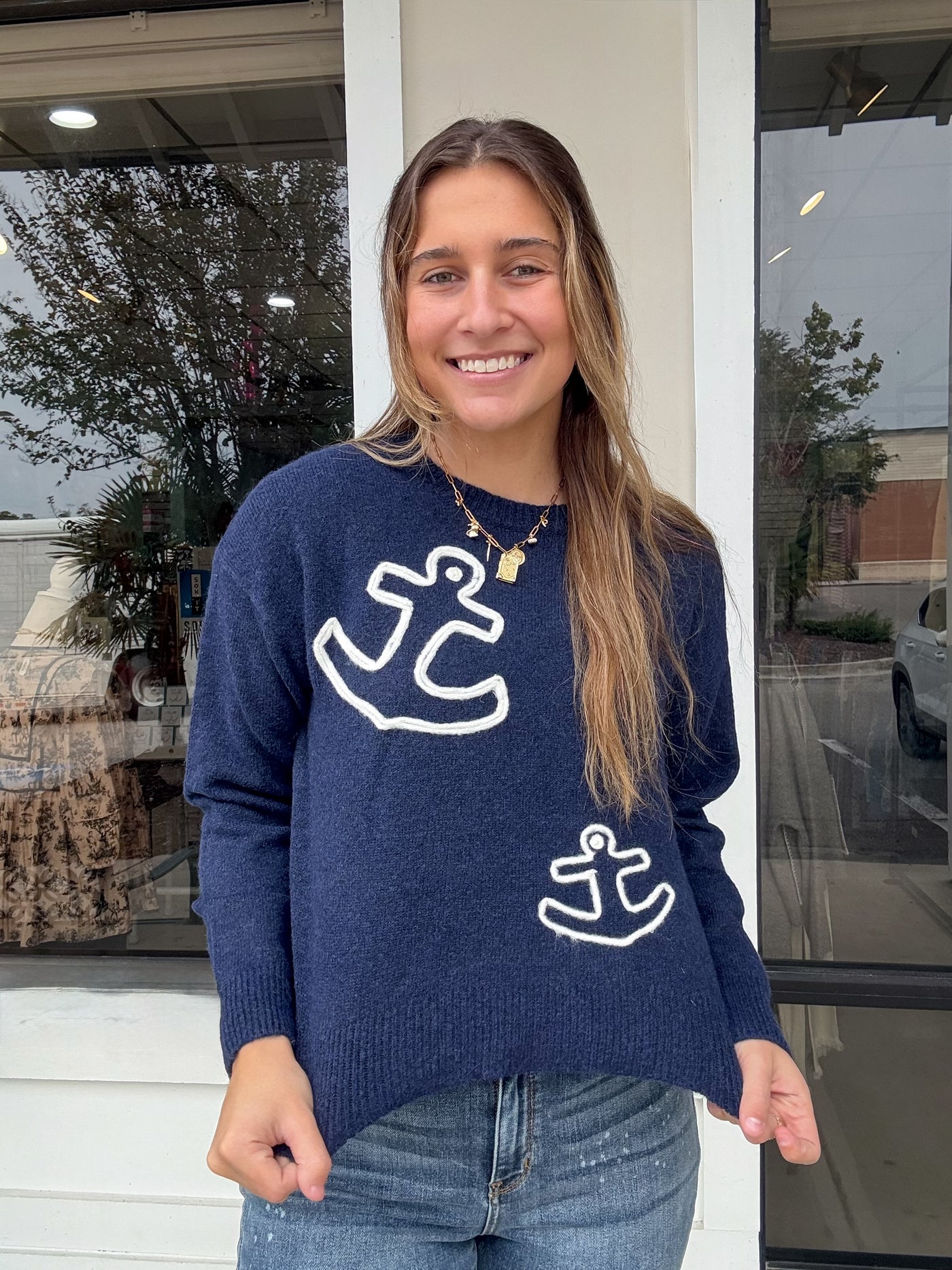 Double Anchor Knit Sweater