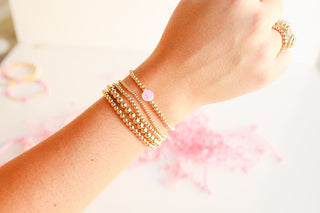 Beaded Blondes Smiley BB Bead Bracelet