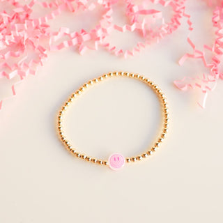Beaded Blondes Smiley BB Bead Bracelet