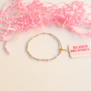 Beaded Blondes Lilac Dainty Poppi Bracelet