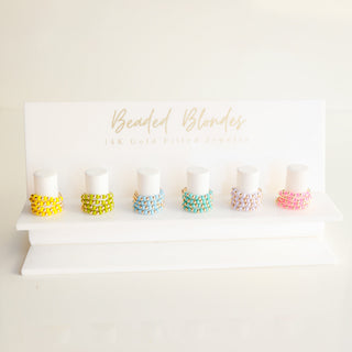 Beaded Blondes Pastel Poppi Rings