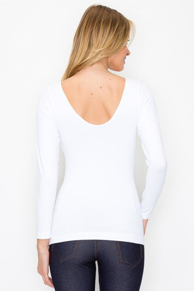 Seamless Reversible Long Sleeve Top