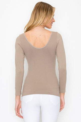 Seamless Reversible Long Sleeve Top