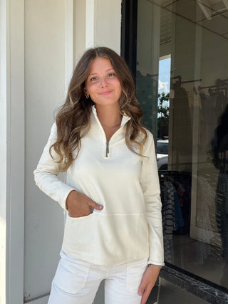 Escape by Habitat Ocean Front Terry Quarter Zip Pullover