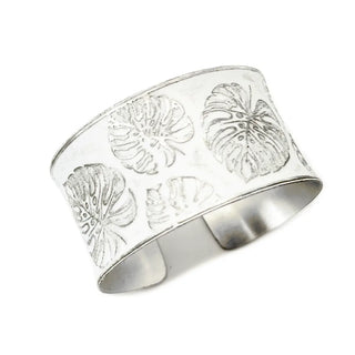Coastal Silver Patina Cuff Bracelets