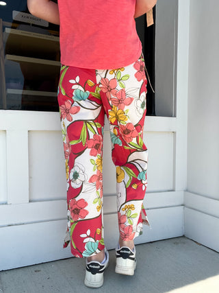 Escape Coastal Cotton Floral Resort Pant
